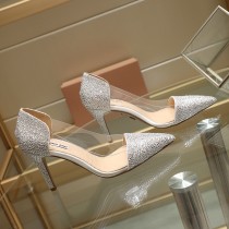wild sandals female summer bright French high heel stiletto pointed shoes