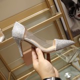 wild sandals female summer bright French high heel stiletto pointed shoes