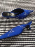 kitten with Muller shoes pointed half slippers women