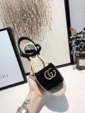 Spring and summer models handmade crochet thick-soled hemp rope wild casual sandals