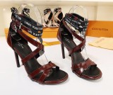 spring and summer models women's high heels with words open toe sandals black satin women's shoes round head stiletto shoes