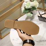 ummer woven thick-soled sandals open toe buckle shoes