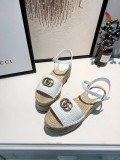 Spring and summer models handmade crochet thick-soled hemp rope wild casual sandals