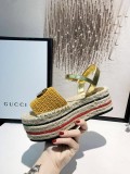 Spring and summer models handmade crochet thick-soled hemp rope wild casual sandals