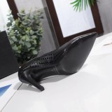 Spring black French girl high heels female pointed stiletto versatile single shoes