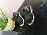 Jacquard Ribbon Sandals