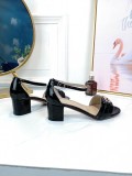 Vintage high heel sandals wild leather open toe sandals