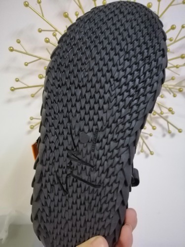 Summer leather luxury sports flat sandals zipper decorative platform Roman for men and women