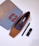 slanted square head flat head women's shoes