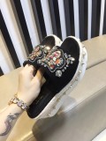 wild leather cherry rhinestone high heel rope bottom sandals and slippers cat head slippers women