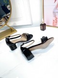 Vintage high heel sandals wild leather open toe sandals