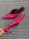 kitten with Muller shoes pointed half slippers women