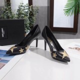 Spring black French girl high heels female pointed stiletto versatile single shoes
