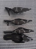 kitten with Muller shoes pointed half slippers women