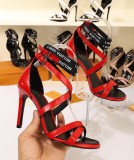 spring and summer models women's high heels with words open toe sandals black satin women's shoes round head stiletto shoes