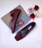 slanted square head flat head women's shoes