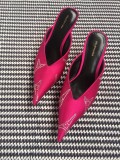 kitten with Muller shoes pointed half slippers women