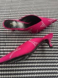 kitten with Muller shoes pointed half slippers women