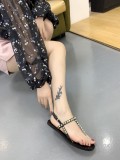 sandals women's summer wild leather flat shoes
