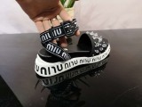 Jacquard Ribbon Sandals