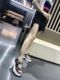 Summer pearl open toe leather thick-soled sponge cake Rome increased sandals women