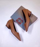 slanted square head flat head women's shoes