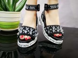 Jacquard Ribbon Sandals