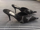 kitten with Muller shoes pointed half slippers women
