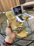 summer open-toe shoes flat with wild bow sandals and slippers