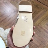 flat herringbone sandals female summer double C woven women's shoes