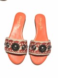 women's shoes thick bottom word dragging toe sandals and slippers flat wear beach sandals female