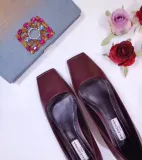 slanted square head flat head women's shoes