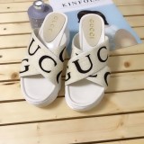 cross slippers female summer fashion wild thick bottom
