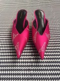 kitten with Muller shoes pointed half slippers women
