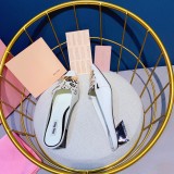 summer horse hair letter sandals and slippers women's leather square head low heel sandals women