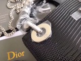 Dior   classic plaid lace drill small square bag iron hand chain chain messenger  package