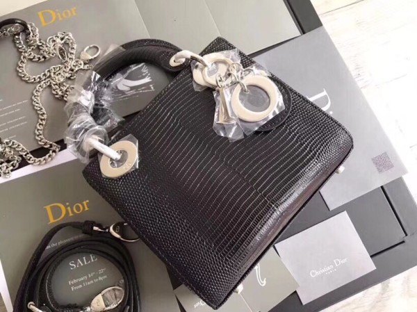 Dior   classic plaid lace drill small square bag iron hand chain chain messenger  package