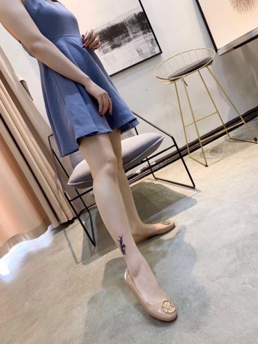 Super soft leather shallow mouth single shoes autumn new flat bottom wild women's shoes dance shoes