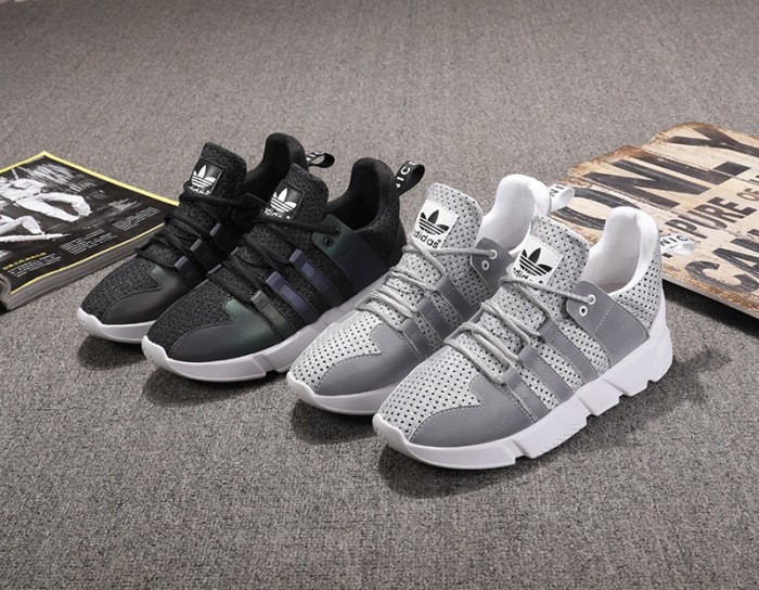 Couple models men's shoes women's shoes flat bottom flying woven reflective white shoes breathable casual shoes lightweight shoes