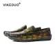 Handmade Luxury Fashion Party Designer Moccasins Alligator Crocodile Skin Male Genuine Leather Shoes Men Casual Shoes