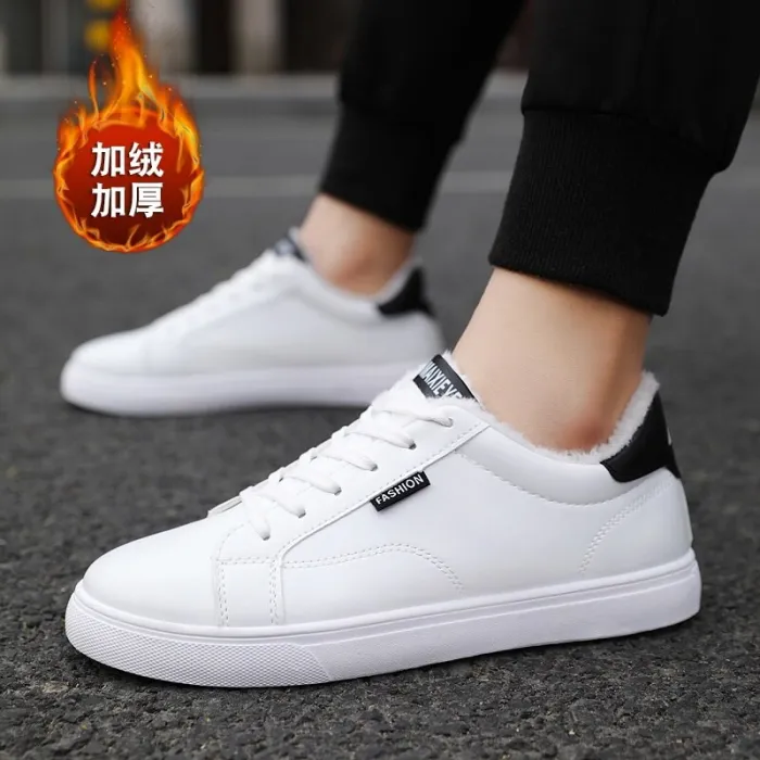 Brand Men's Fashion Shoes Casual Men's Shoes Cheap Men's Sneakers White Plus Cotton Shoes 2019 Men's Sneakers