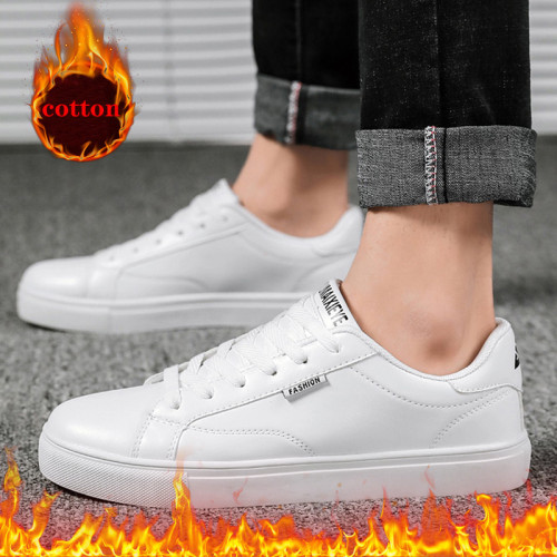Brand Men's Fashion Shoes Casual Men's Shoes Cheap Men's Sneakers White Plus Cotton Shoes 2019 Men's Sneakers