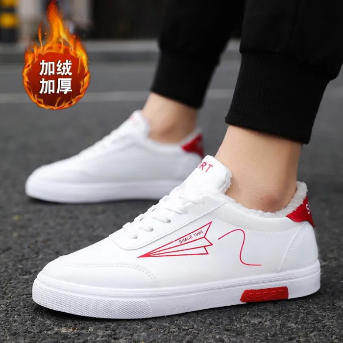 Brand Men's Fashion Shoes Casual Men's Shoes Cheap Men's Sneakers White Plus Cotton Shoes 2019 Men's Sneakers