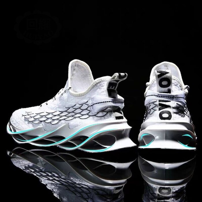 Men Black Casual Shoes Blade Running Shoes For Men Summer Breathable Comfort Outdoor Sneakers 46 Size Fashion Men's Sports Shoes