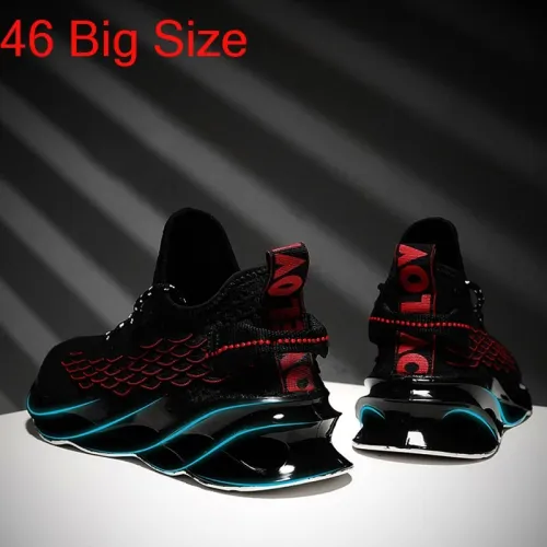 Men Black Casual Shoes Blade Running Shoes For Men Summer Breathable Comfort Outdoor Sneakers 46 Size Fashion Men's Sports Shoes