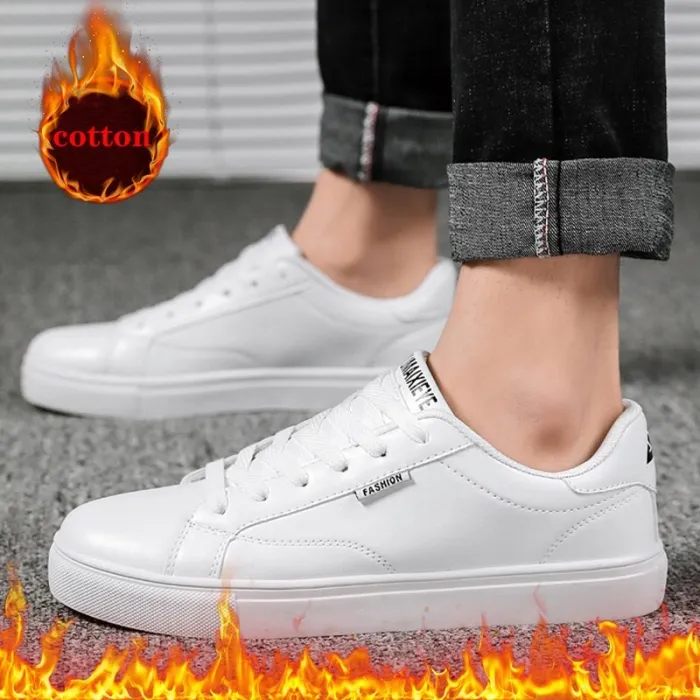 Brand Men's Fashion Shoes Casual Men's Shoes Cheap Men's Sneakers White Plus Cotton Shoes 2019 Men's Sneakers