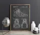 Sneakers patent for Nike Air Jordan lover,Shoes  wall art , posters, room decor,vintage print,blueprint, wall Decorations