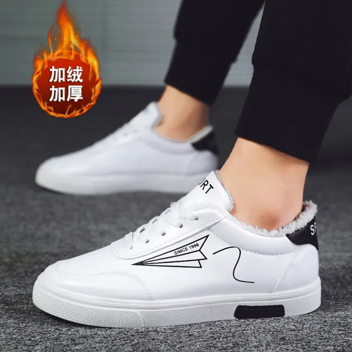 Brand Men's Fashion Shoes Casual Men's Shoes Cheap Men's Sneakers White Plus Cotton Shoes 2019 Men's Sneakers
