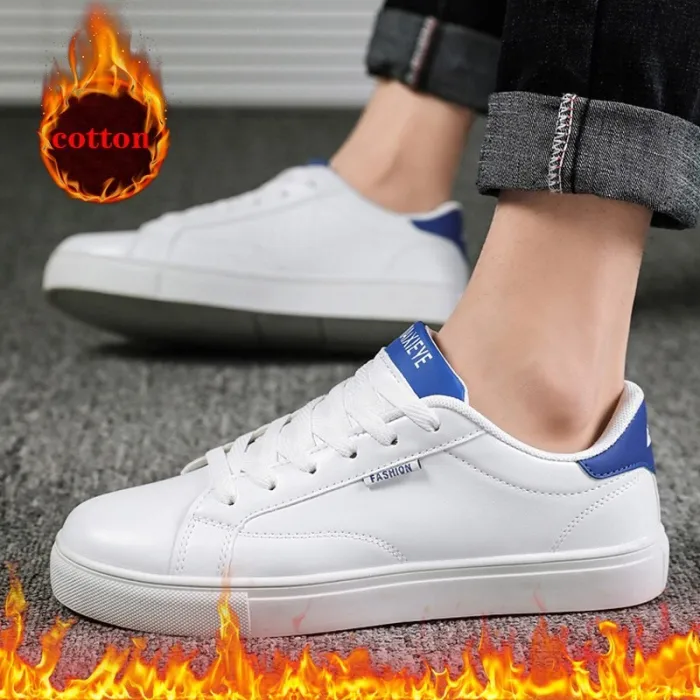 Brand Men's Fashion Shoes Casual Men's Shoes Cheap Men's Sneakers White Plus Cotton Shoes 2019 Men's Sneakers