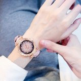 2019 Women Watches Set Starry Sky Ladies Bracelet Watch Casual Leather Sports Quartz Wristwatch Clock